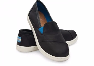 Toms Youth Avalon Sneakers Black Nylon 10006297 Youth Sizes 4-6 Available - Image 1 of 4