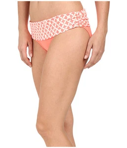ATHENA COASTAL BANDED PANT BIKINI HIPSTER SWIM BOTTOM ORANGE SIZE 8 NEW! $48 - Picture 1 of 2