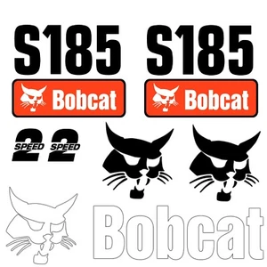 FITS S185 BOBCAT REPLACEMENT DECAL STICKER - OUTDOOR DURABLE LAMINATE - Imagen 1 de 1