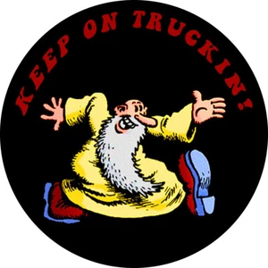 KEEP ON TRUCKIN HOT ROD  RAT FINK MOTORCYCLES TOOLS GUNS STICKER - Bild 1 von 1