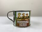 Vintage Ponderosa Ranch Tin Cup, Souvenir, Bonanza, Lake Tahoe, Cartwrights