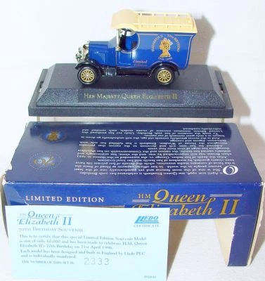 Lledo 1:55 MORRIS BULLNOSE Queen Elizabeth 70th Birthday Van Limited Ed. MIB`96 - Image 1 of 4