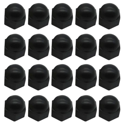 LASENERSM 20 Pieces Nut Protection Cover Hex Nut Protection Caps Dome Bolt Nut Protective
