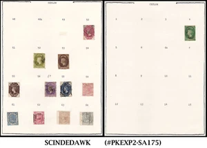 COLECCIÓN DE SELLOS CLÁSICOS CEILÁN de 1857-1892 - 75V - USADOS CV = 1200.00 GBP - Imagen 1 de 6