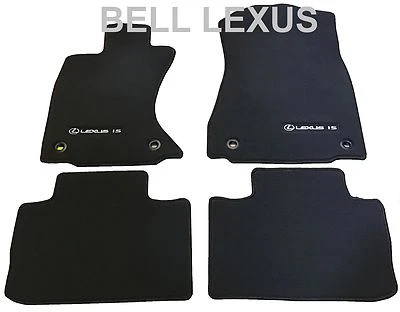 JUEGO ALFOMBRILLAS LEXUS FACTORY 14-16 IS250 IS350 IS300 AWD NEGRAS CON COSTURAS ROJAS Foto 1 de 4
