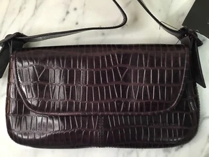 Kenneth Cole Croc Purse Purple New w/tag - Picture 1 of 4