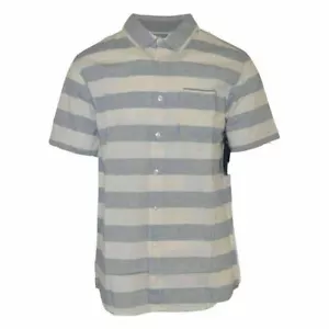 Camisa tejida para hombre Rip Curl a rayas S/S (venta al por menor $55) - Imagen 1 de 10