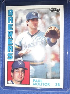 1984 Topps#60 Paul Molitor Milwaukee Brewers Baseball Card HOF FREE SHIPPING MVP - Picture 1 of 1