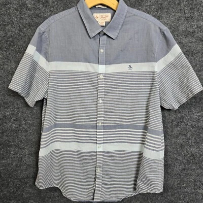 Camisa masculina manga curta manga curta botão Penguin by Munsingwear Heritage slim fit XL - Imagem 1 de 4