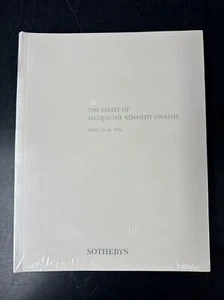 Sotheby's Catalog The Estate Of Jacqueline Kennedy Onassis 1996 Sealed New - Picture 1 of 10