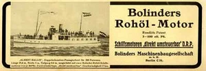 Albert Ballin Doppelschrauben-Passagierboot mit Bolinders Rohöl-Motor von 1913 - Picture 1 of 1