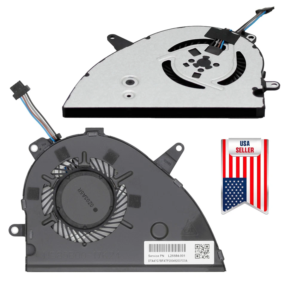 OEM CPU Cooling Fan For HP Pavilion 15-CS 15-CW Series L25584-001 NS85B00-17K24 - Image 1 of 4