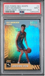 2022 Panini NBA Hoops Arriving Now Winter Holo Chet Holmgren RC #2 OKC Thunder  - Picture 1 of 3