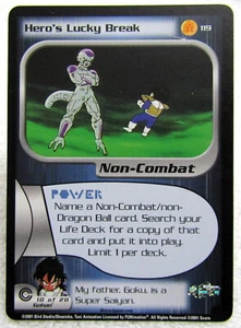 2001 Score Unlimited Dragon Ball Z DBZ CCG Hero's Lucky Break #119 Frieza Gohan - Picture 1 of 3
