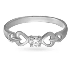 0.53Ct 5.00mm G-H VS2 Natural Diamond Women's Ring In Solid 14KT White Gold - Picture 1 of 3