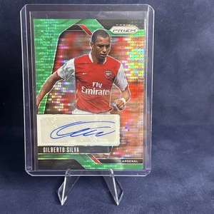 Gilberto Silva Arsenal/Brazil Legend RARE Green Pulsar Auto - Picture 1 of 2