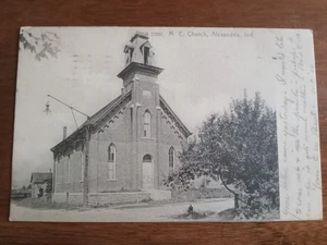 c1905 M.E. Church, Alexandria, Madison County, IN, Rotograph - Picture 1 of 2
