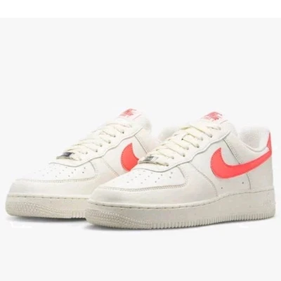 W Size 9 - Nike Air Force 1 '07 SE Next Nature Sail Hot Lava W Pink DV3808 110 - Image 1 of 4