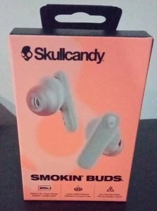 WHITE Skullcandy Smokin' Buds in-Ear Wireless Earbuds, 20 Hr Battery Bone Orange - Picture 1 of 5