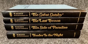 F SCOTT FITZGERALD The Great Gatsby Set of 4 Books Charles Scribner's Tender Is - Imagen 1 de 5