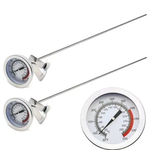 15“ Turkey Fryer Thermometer with Pot Clip(2 Pack), 2" dial Candy Thermometer... - Picture 1 of 9