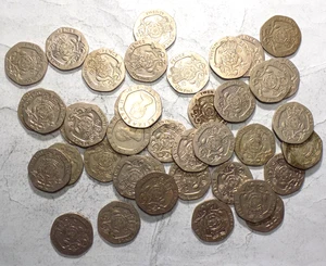 Great Britain 20 Pence 40-Coin Roll - Picture 1 of 3