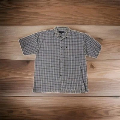First Down Basics Casual Button Down Plaid Shirt Size XL Short Sleeves Classic  - Image 1 of 4