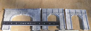 Railroad Tunnel Portals, O gauge, 4 plaster castings + 1 resin casting - Picture 1 of 5