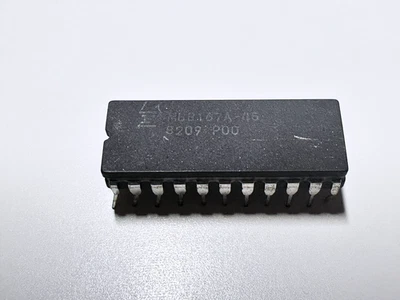 1X MB8167A-45 FUJITSU 16Kx1 NMOS RAM estática 45ns IC SRAM cerámica CDIP-22 Foto 1 de 2