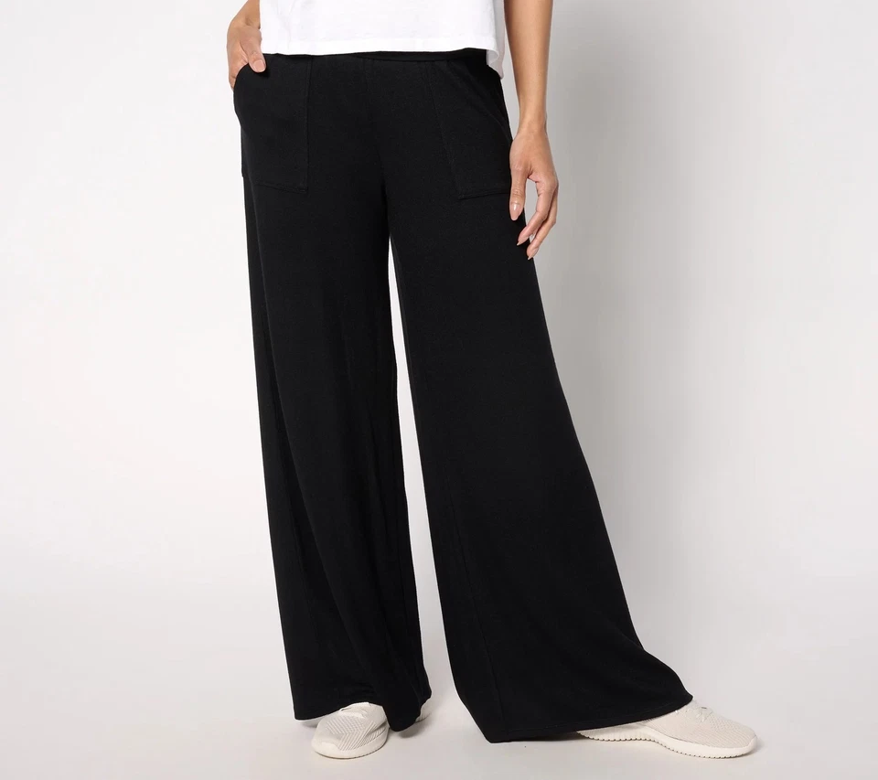 Pantalones Peace Love World Cómodos Regulares con Parche Bolsillo Negros S Nuevos Foto 1 de 1