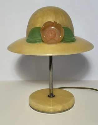 Italian Alabaster ‘HAT LAMP’ Table Lamp, c. 1970’s - Image 1 of 4