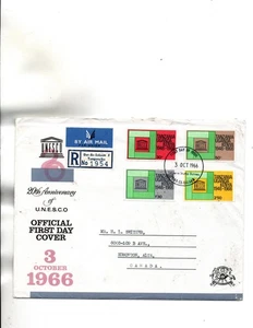 KUT-Kenya Uganda Tanganyika FDC Sc#168 to 171 UNESCO - Picture 1 of 1