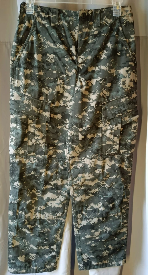 Pantalones TRU-SPEC Largos Tactic Response Ripstop tiro alto cargo camuflaje grises hombres pequeños Foto 1 de 4
