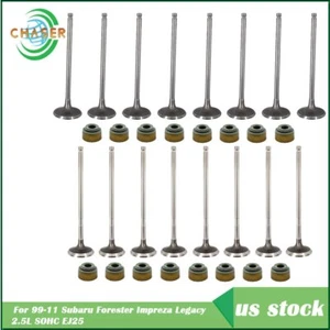 Intake & Exhaust Engine Valves Kit For 99-11 Subaru 2.2L 2.5L SOHC EJ22E - Picture 1 of 10