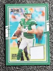2020 Panini Donruss Football Threads Jersey Relic #14 Sam Darnold New York Jets - Picture 1 of 6