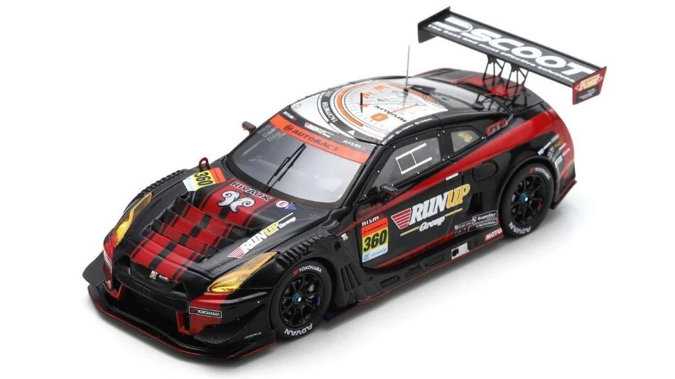 SPARK MODEL SGT036 RUNUP RIVAUX GT-R N.360 GT300 SUPER GT 2022 TAKAYUKI AOKI-ATS - Immagine 1 di 1
