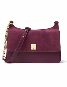 NEU 378 $ Michael Kors Natalie M Kette Pflaume Crossbody Handtasche Tasche - Bild 1 von 6