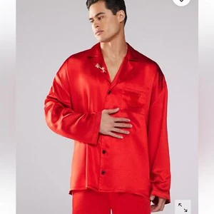 NWT Savage X Fenty Rebel Cherub Satin Sleep Top Size XL - Picture 1 of 7