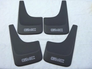 GMC SIERRA YUKON SAVANA SAFARI JIMMY SONOMA 1999 - 2014 MUD FLAPS GUARD LOGO SET - Picture 1 of 5