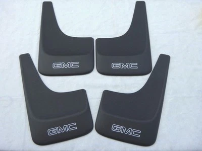 GMC SIERRA YUKON SAVANA SAFARI JIMMY SONOMA 1999 - 2014 MUD FLAPS GUARD LOGO SET - Image 1 of 4