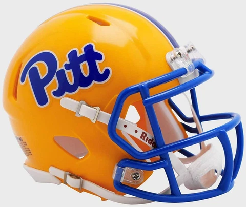Pittsburgh Panthers Gold Mini Speed Replica Helmet [NEW] NCAA Miniature Office Cover