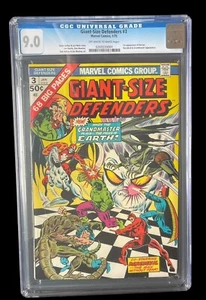 Defenders #3 CGC 9.0 Giant-Size OW/W PGS 1975 1. App von Korvac Marvel Comics - Bild 1 von 5