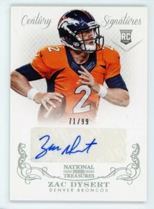 2013 National Treasures ZAC DYSERT Rookie RC AUTO AUTOGRAPH #/99 Denver Broncos - Picture 1 of 1
