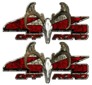 4x4 TODOTERRENO Camuflaje Destrucción Calavera Camión Calcomanías Buck Skull A-003BU4 - Imagen 1 de 2