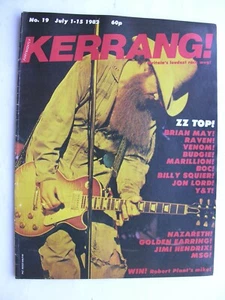 KERRANG July 1 1982 No 19 ZZ Top BOC Buck Dharma Billy Squier Jon Lord Y&T - Picture 1 of 4
