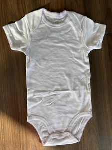 Kitchoun 24 Mo Baby Lavender Striped Short Sleeve Bodysuit, Unused - Cotton - Picture 1 of 5