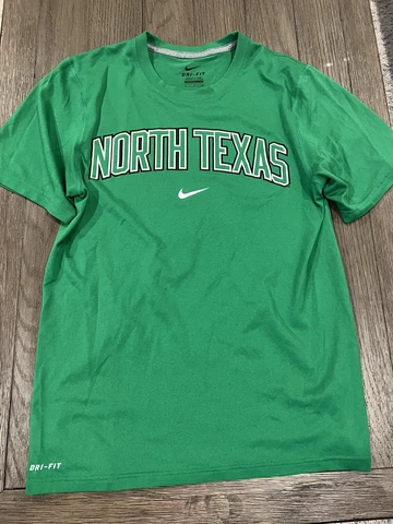 Mens Nike North Texas Mean Green Football Team Shirt Small Green Cover