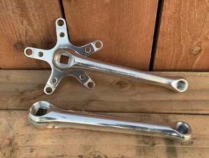 Topline Crank Arms 175mm 110/74mm BCD Old School Bmx Or MTB Bike   Super Light - Picture 1 of 15
