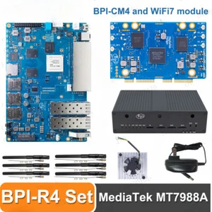 Placa de enrutador Pi BPI-R4 con conjunto de módulos Wifi7 MediaTek Internet Service Router EE. UU. - Imagen 1 de 18