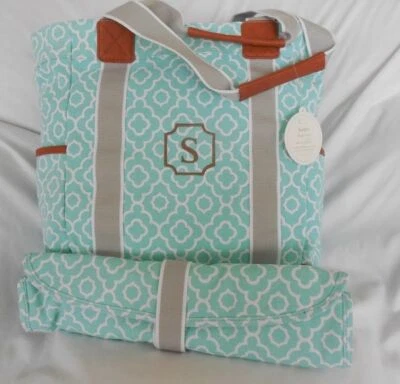 Pottery Barn Geo Harper Tote Diaper Bag w/ Matching Changing Pad NWT NLA - Image 1 of 2